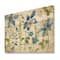 Designart - Bluebell and Columbine Wild Flowers with Butterfly - Cabin & Lodge Print on Natural Pine Wood